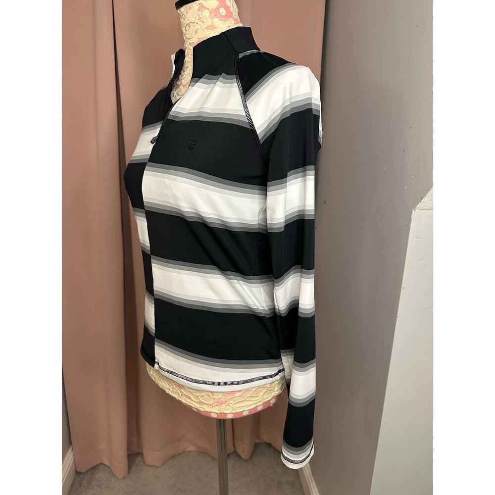 G/Fore Women's Offset Gradient Stripe Tech 1/4-Zi… - image 5